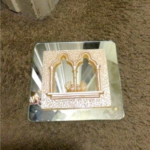 Brev Italian Mirrored Picture Frame With Rhinestone Embellishments